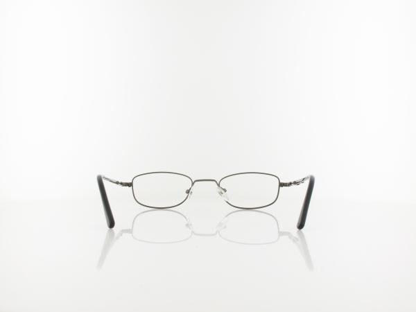 Brilando | HMR63A Fertiglesebrille | shiny gunmetal | +1,00