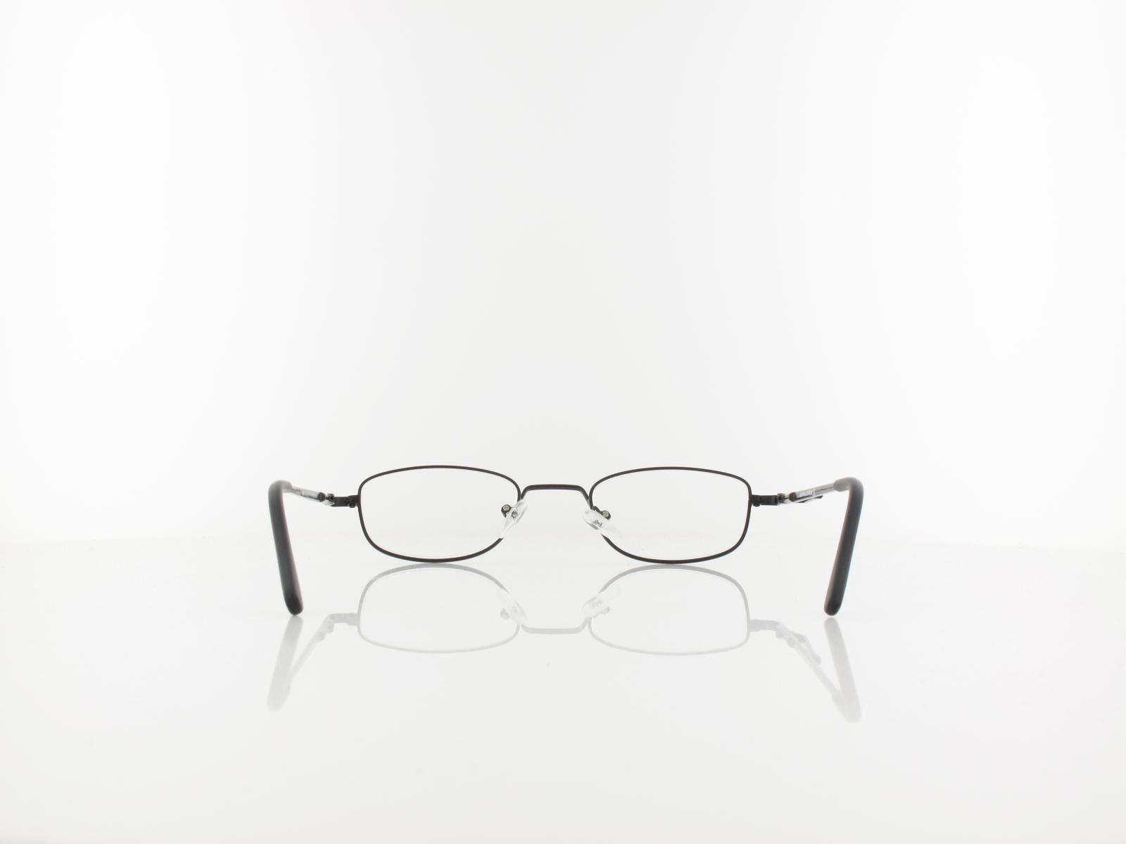 Brilando | HMR63B Fertiglesebrille | matt black | +3,50