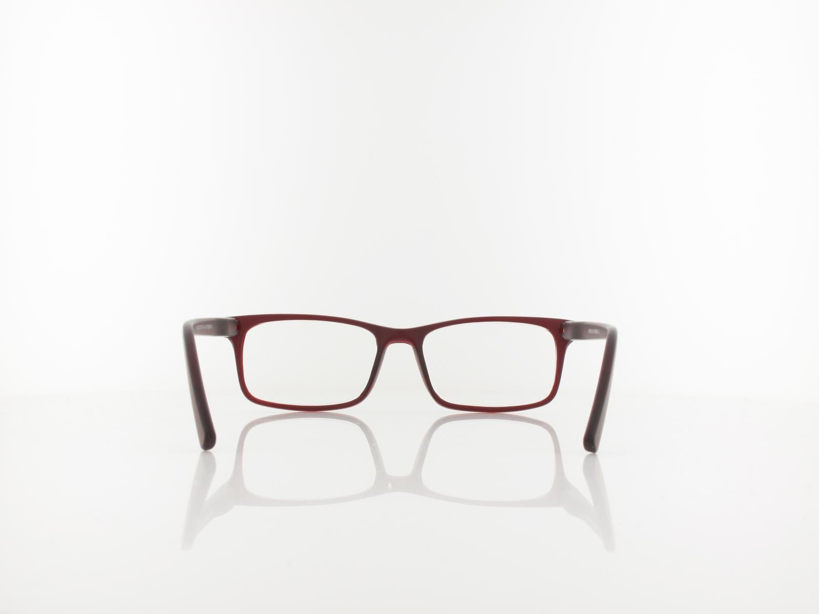 Brilando | HMR73C Fertiglesebrille | dark red | +2,00