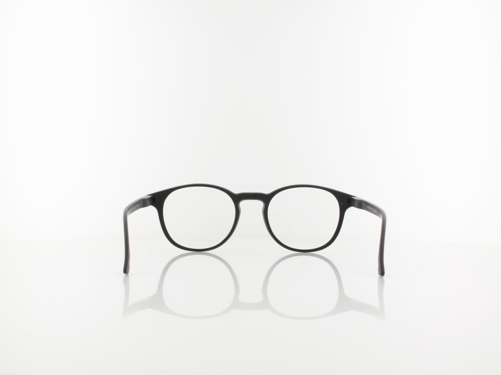 Brilando | MR52 Fertiglesebrille | matt black | +3,50