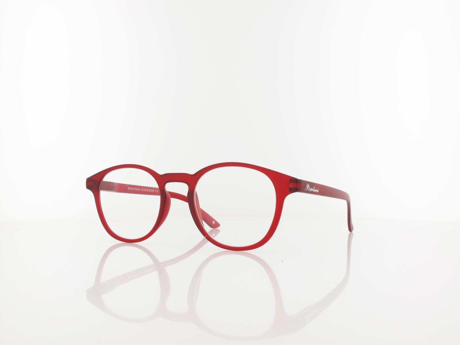Brilando | MR52B Fertiglesebrille | matt red | +1,00