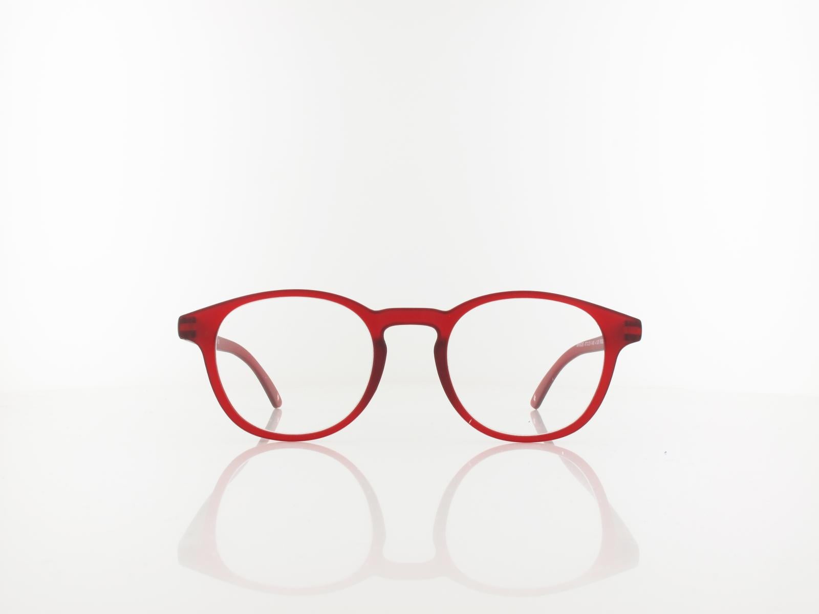 Brilando | MR52B Fertiglesebrille | matt red | +3,50