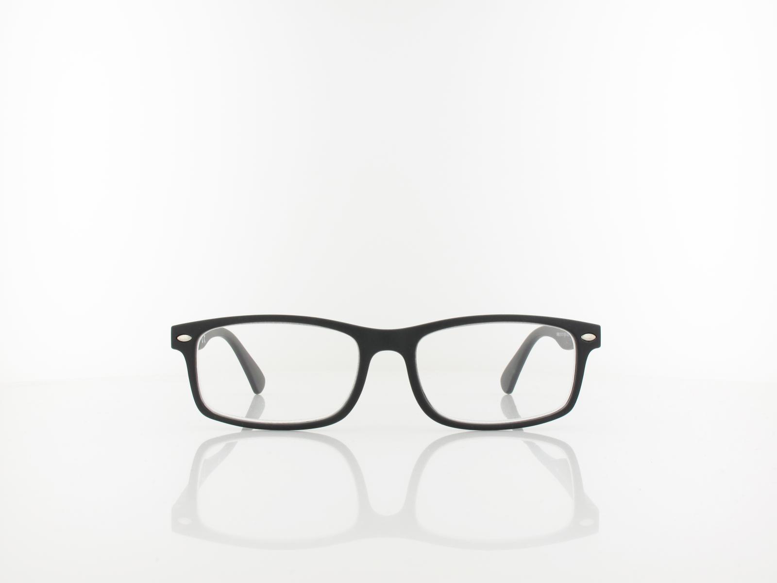 Brilando | MR83 Fertiglesebrille | matte black | +2,00