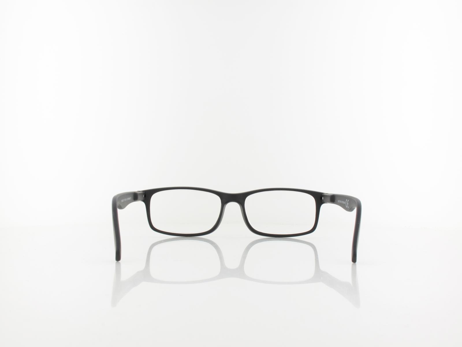 Brilando | MR83 Fertiglesebrille | matte black | +2,00