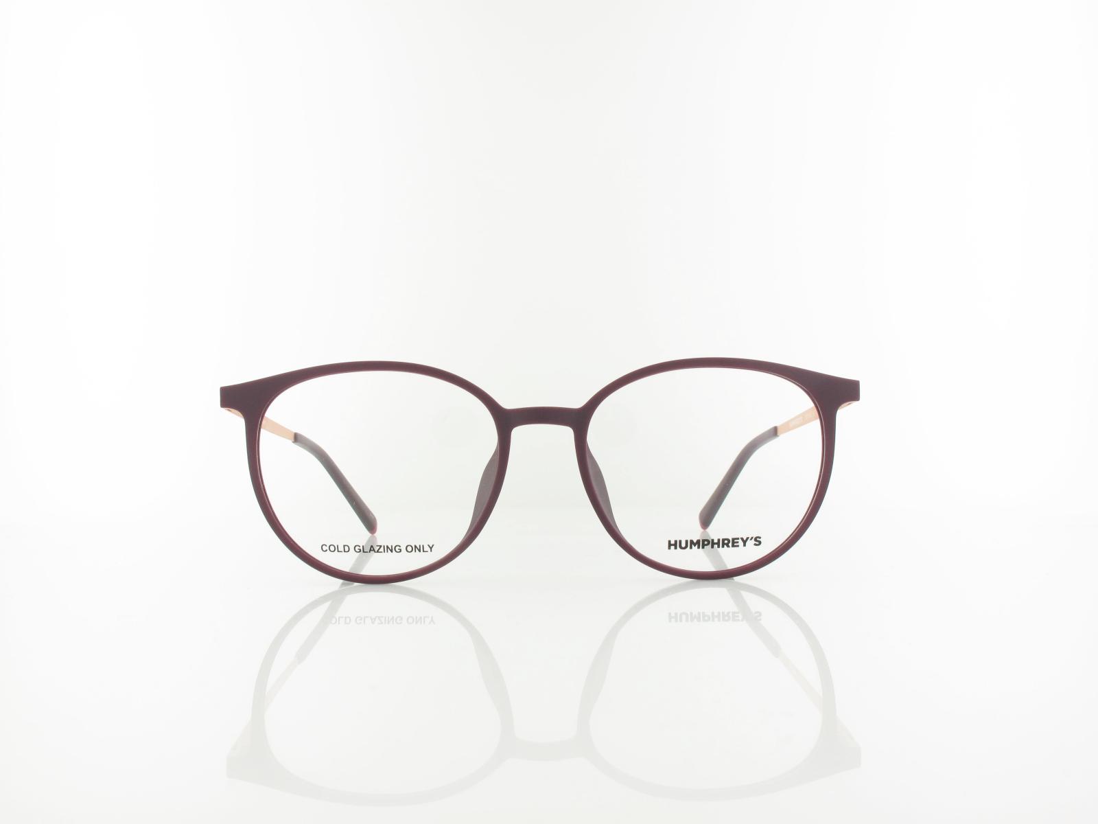 HUMPHREY'S | 581142 50 52 | amaranth matt rosegold semi matt