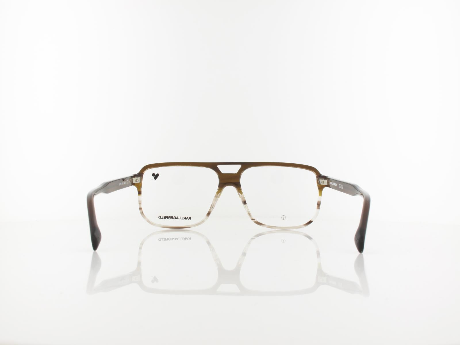 Karl Lagerfeld | KL6156 246 58 | brown striped brown
