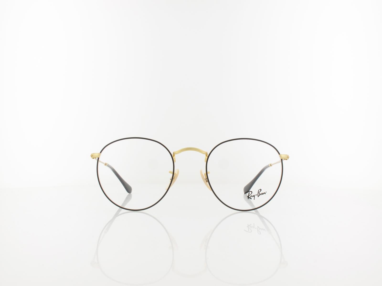 Ray Ban | Round Metal RX3447V 2991 50 | black on arista