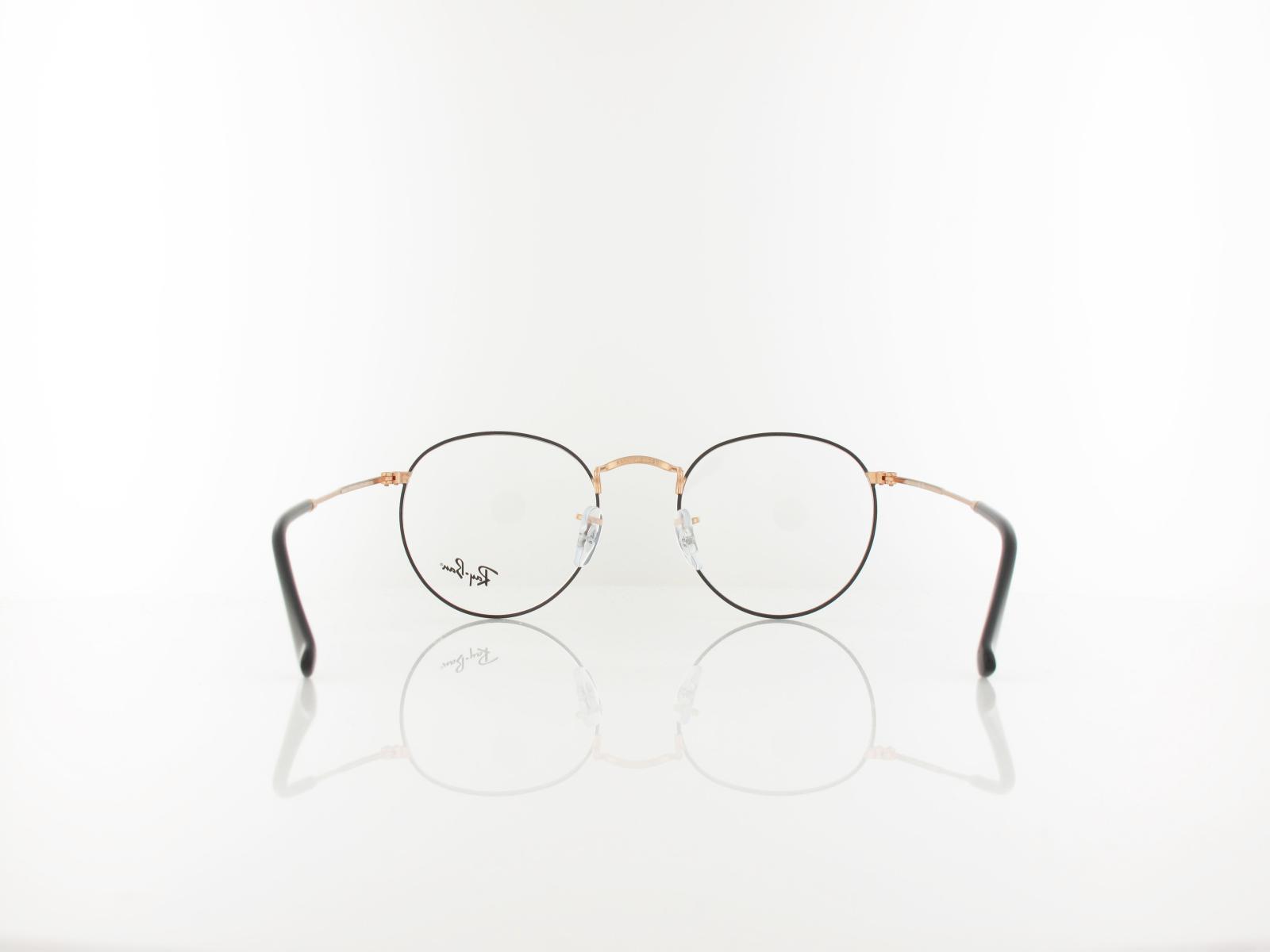 Ray Ban | Round Metal RX3447V 3173 50 | black on rosegold