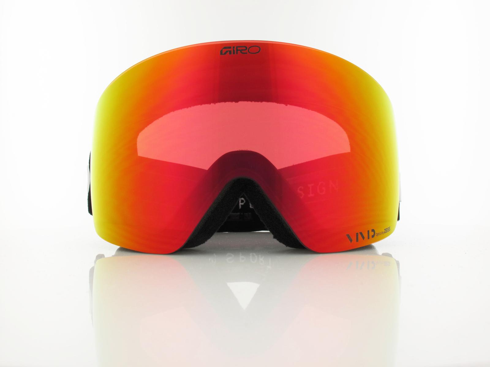 Giro | Contour 003 | wordmark black white / vivid ember - vivid infrared