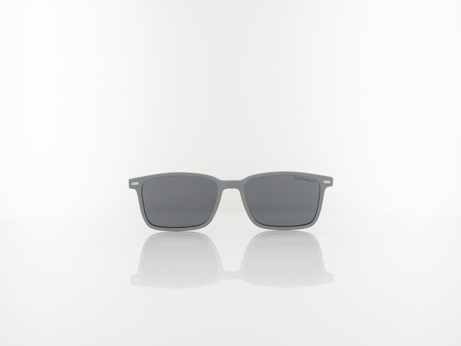 Brilando | CLIP M-TRC298B-1 | matt grey / smoke polarized