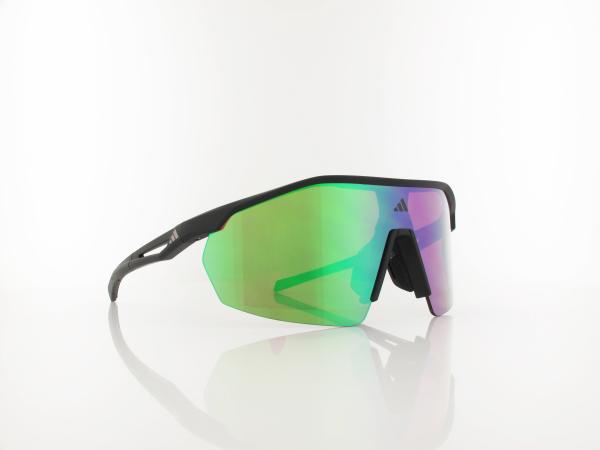 Adidas Sport | ANEMOS LIGHT SP0115 02Q 144 | matte black / green mirror
