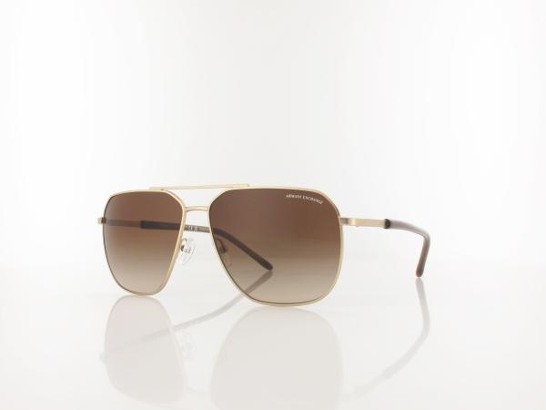 Armani Exchange | AX2057S 612113 59 | matte pale gold / brown gradient