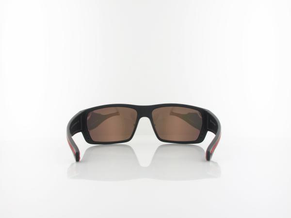 HIS polarized | HPS57105-1 64 | black / brown with red mirror polarized
