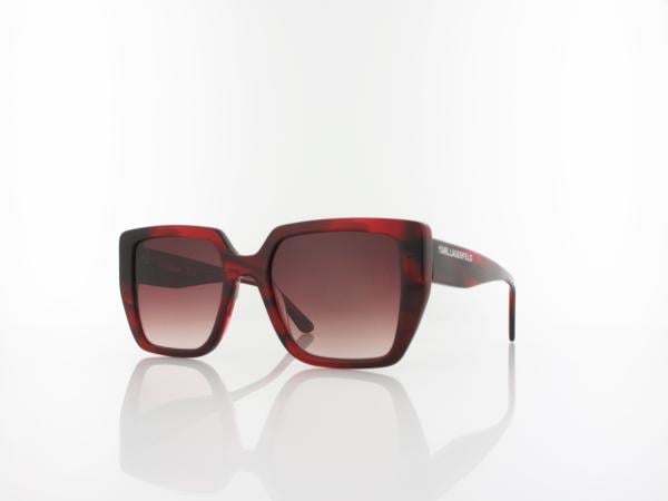 Karl Lagerfeld | KL6036S 049 52 | striped burgundy / rose brown gradient
