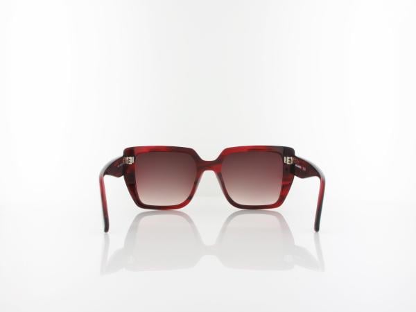 Karl Lagerfeld | KL6036S 049 52 | striped burgundy / rose brown gradient