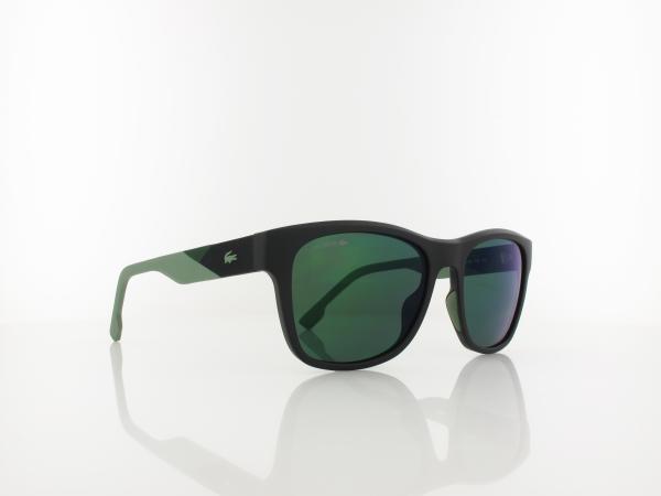 Lacoste | L6043S 002 56 | matte black green mirror / green
