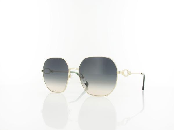 Longchamp | LO187S 725 58 | gold gradient green rose / grey gradient