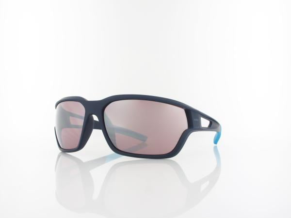 Brilando | Premium Sport M2470 67 | dunkelblau t&uuml;rkis / kontrast sport hazel silber verspiegelt