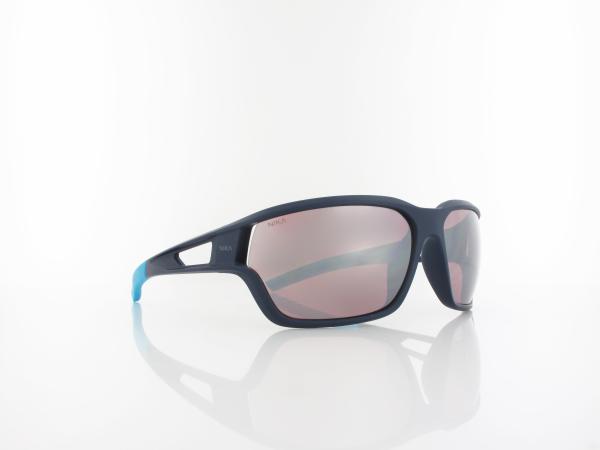 Brilando | Premium Sport M2470 67 | dunkelblau t&uuml;rkis / kontrast sport hazel silber verspiegelt