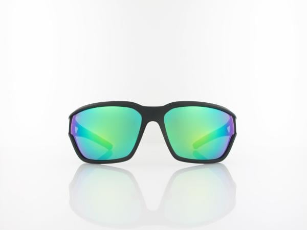 Brilando | Premium Sport M2480 67 | schwarz matt / gr&uuml;n grau gr&uuml;n verspiegelt