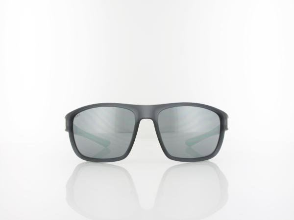 Brilando | Premium Sport M2510 58 | grau transparent matt gr&uuml;n / grau silberspiegel