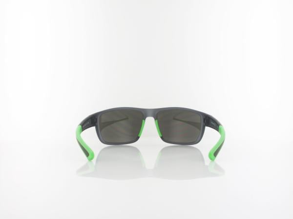 Brilando | Premium Sport M2510 58 | grau transparent matt gr&uuml;n / grau silberspiegel