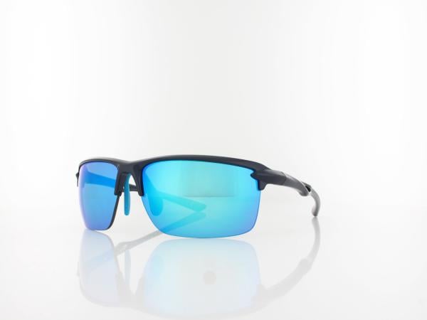 Brilando | Premium Sport M2530 67 | dunkelblau gl&auml;nzend / t&uuml;rkis verspiegelt