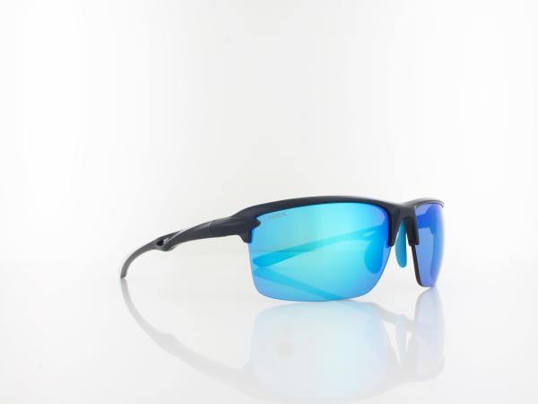 Brilando | Premium Sport M2530 67 | dunkelblau gl&auml;nzend / t&uuml;rkis verspiegelt