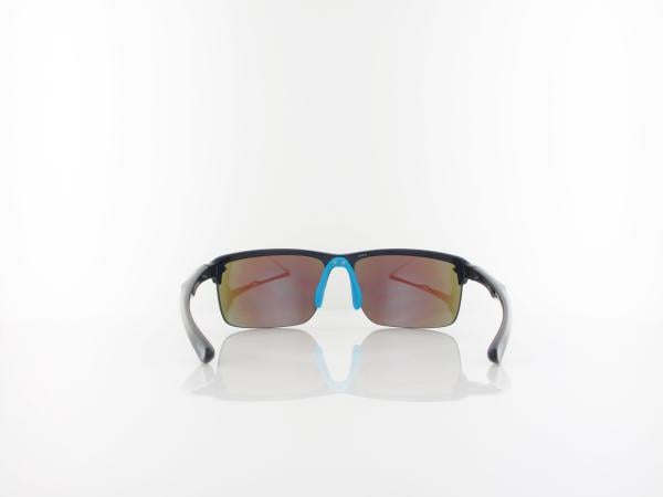 Brilando | Premium Sport M2530 67 | dunkelblau gl&auml;nzend / t&uuml;rkis verspiegelt