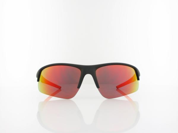 Brilando | Premium Sport M2570 71 | schwarz matt orange / rot verspiegelt