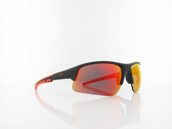 Brilando | Premium Sport M2570 71 | schwarz matt orange / rot verspiegelt