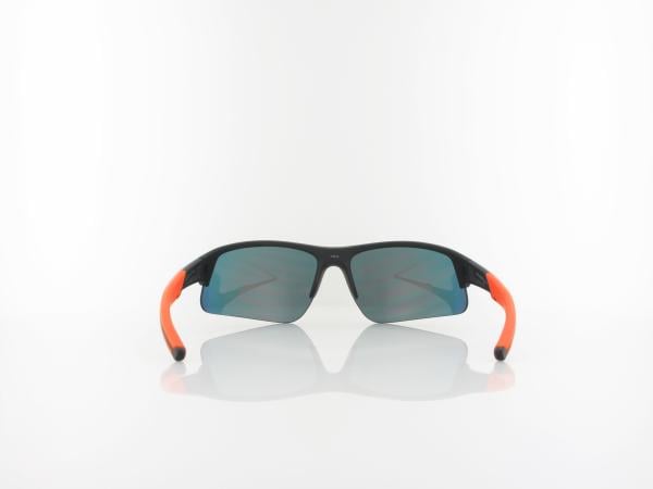 Brilando | Premium Sport M2570 71 | schwarz matt orange / rot verspiegelt