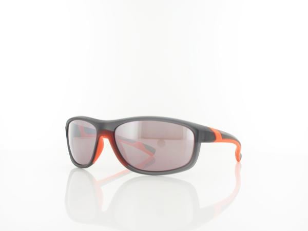 Brilando | Premium Sport M2600 61 | grau transparent rotorange / kontrast sport hazel 85%  silber ve