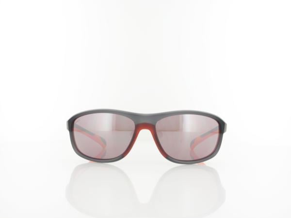Brilando | Premium Sport M2600 61 | grau transparent rotorange / kontrast sport hazel 85%  silber ve