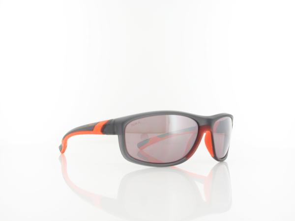 Brilando | Premium Sport M2600 61 | grau transparent rotorange / kontrast sport hazel 85%  silber ve