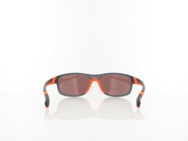 Brilando | Premium Sport M2600 61 | grau transparent rotorange / kontrast sport hazel 85%  silber ve