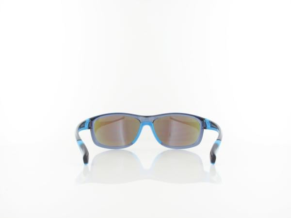 Brilando | Premium Sport M2610 61 | blau transparent t&uuml;rkis / grau 85%  t&uuml;rkis verspiegelung