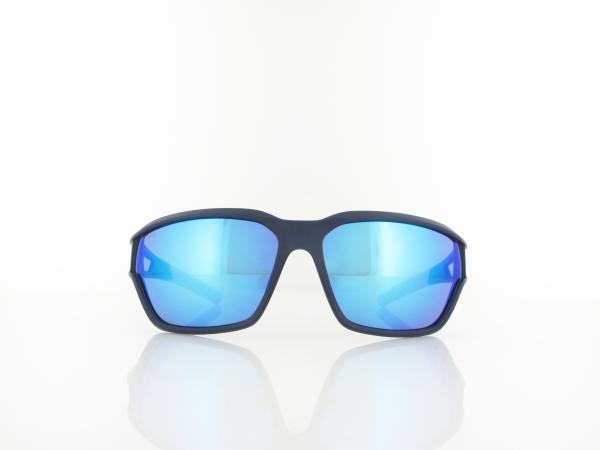 Brilando | Premium Sport M2640 67 | dunkelblau matt orange / grau 85% t&uuml;rkis verspiegelung