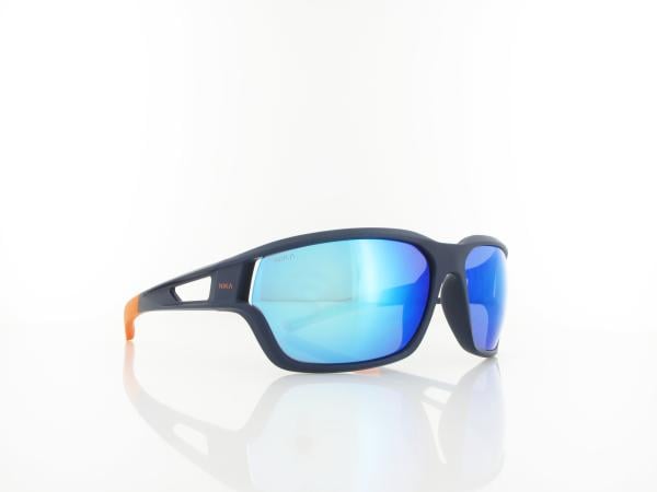 Brilando | Premium Sport M2640 67 | dunkelblau matt orange / grau 85% t&uuml;rkis verspiegelung