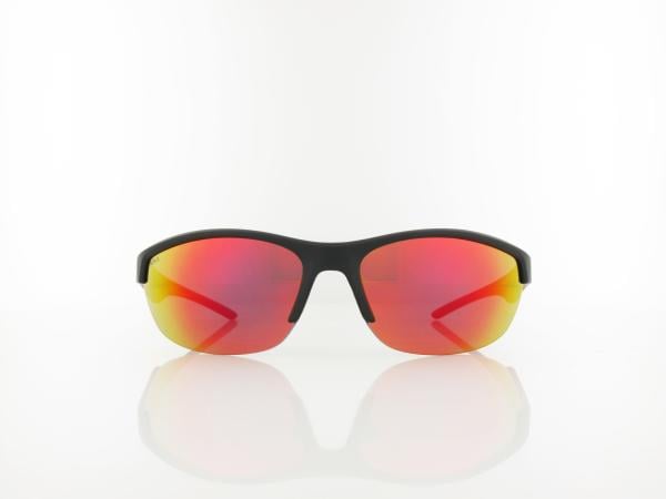 Brilando | Premium Sport M2660 70 | schwarz matt rotmetallic / grau 85%  rot verspiegelung