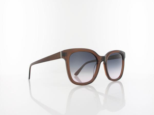 Brilando Premium Sun | S2530 54 | dunkelbraun transparent / bicolor verlauf grau violett