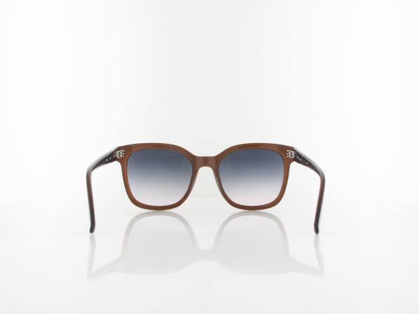 Brilando Premium Sun | S2530 54 | dunkelbraun transparent / bicolor verlauf grau violett