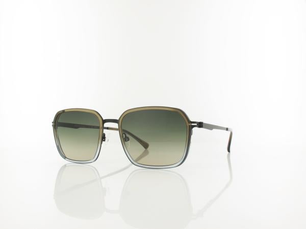 Brilando | Premium Sun U2660 54 | braun-grau transparent schwarz matt / gr&uuml;n grau verlauf 85-65%