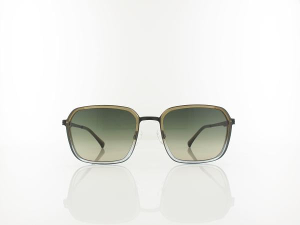 Brilando | Premium Sun U2660 54 | braun-grau transparent schwarz matt / gr&uuml;n grau verlauf 85-65%