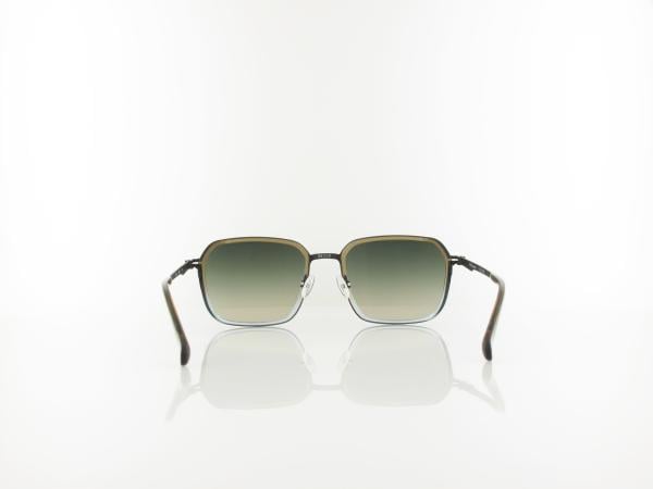 Brilando | Premium Sun U2660 54 | braun-grau transparent schwarz matt / gr&uuml;n grau verlauf 85-65%