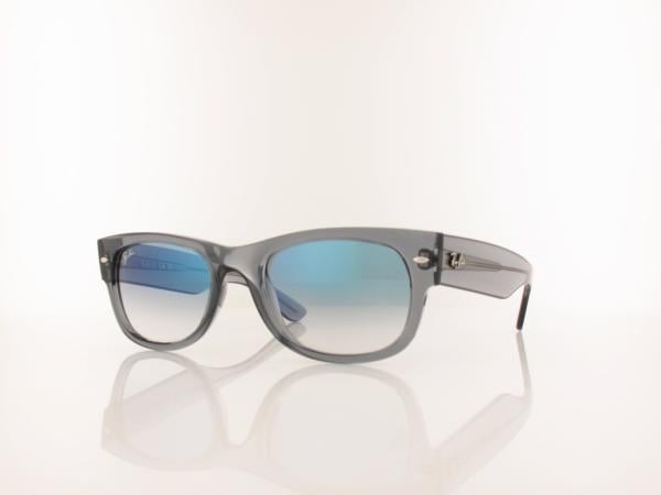 Ray Ban | MEGA WAYFARER II RB0832S 68463F 55 | transaprent grey / clear gradient blue