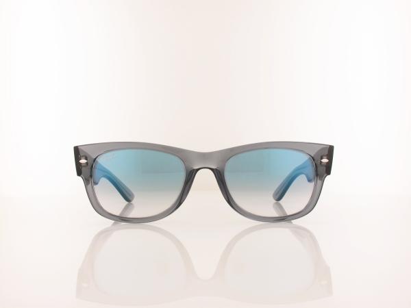 Ray Ban | MEGA WAYFARER II RB0832S 68463F 55 | transaprent grey / clear gradient blue