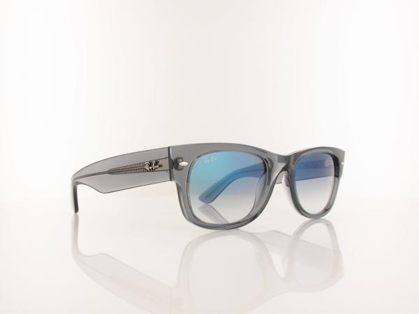 Ray Ban | MEGA WAYFARER II RB0832S 68463F 55 | transaprent grey / clear gradient blue
