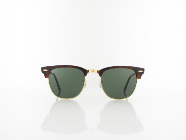 Ray Ban | Clubmaster RB3016 W0366 49 | mock tortoise arista / crystal green