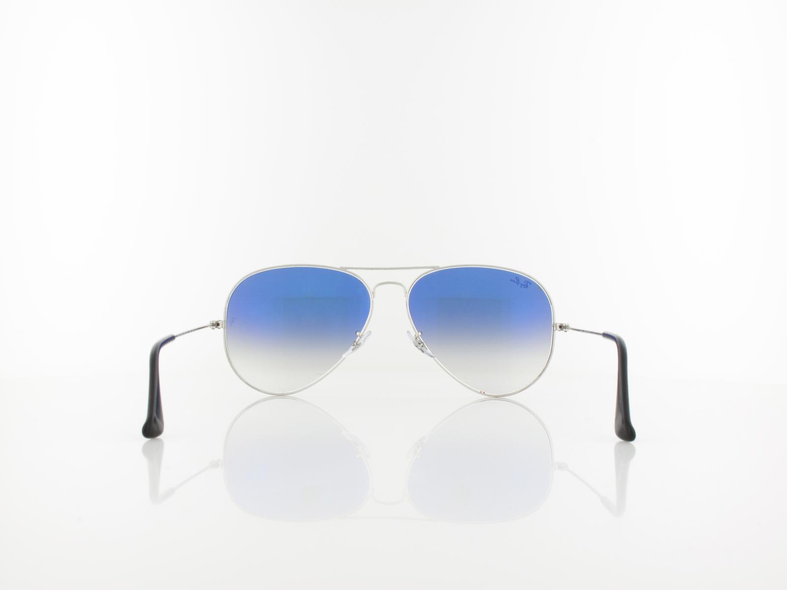 Ray Ban | Aviator Large Metal RB3025 003/3F 62 | silver / clear gradient blue